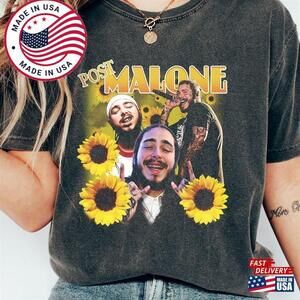 Posty Retro Shirt Sunflower T-Shirt World Tour  Unisex Classic